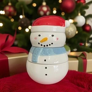 NEW The Bakehouse Snowman Measuring Cups Set